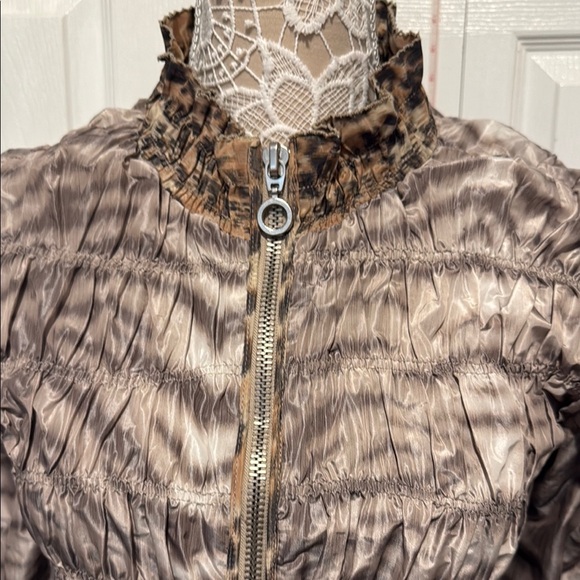 Alberto Makali Leopard Accent Bomber Jacket - Picture 2 of 10